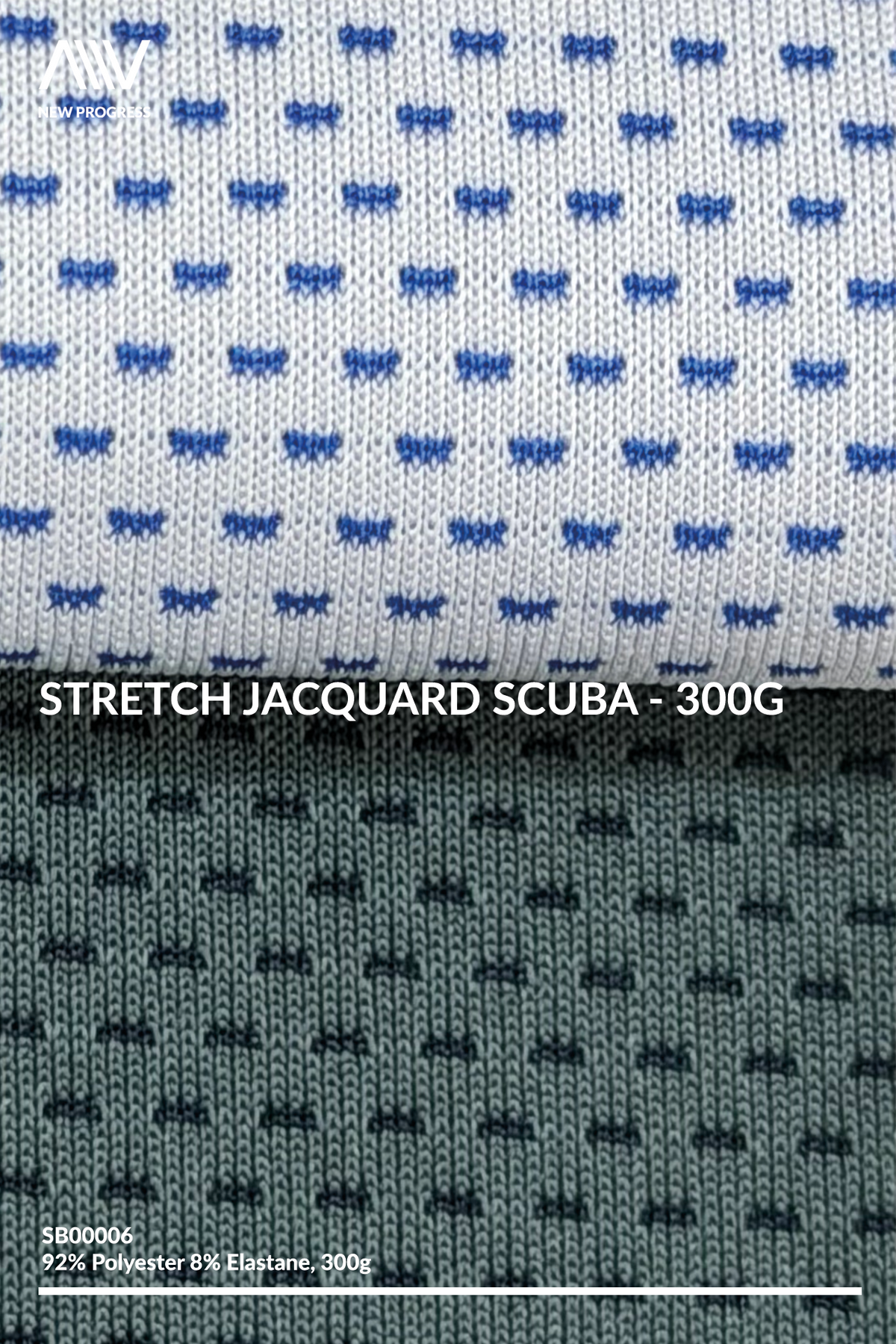 SB00006 - Stretch Jacquard Scuba - 300G