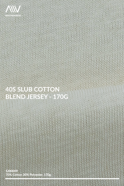 SJ00009 - 40s Slub Cotton Blend Jersey - 170G