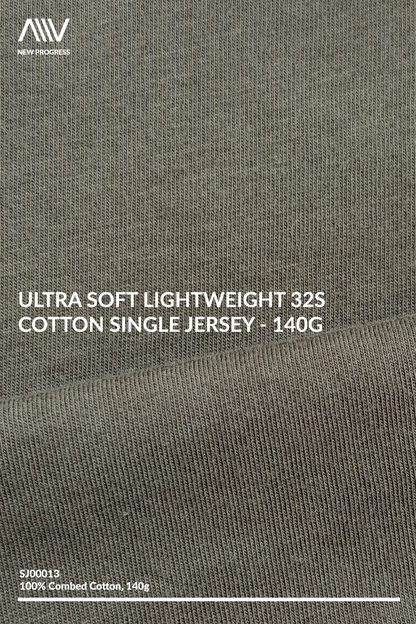 SJ00013 - Ultra Soft Lightweight 32s Cotton Single Jersey - 140G
