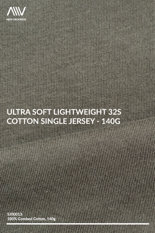 SJ00013 - Ultra Soft Lightweight 32s Cotton Single Jersey - 140G