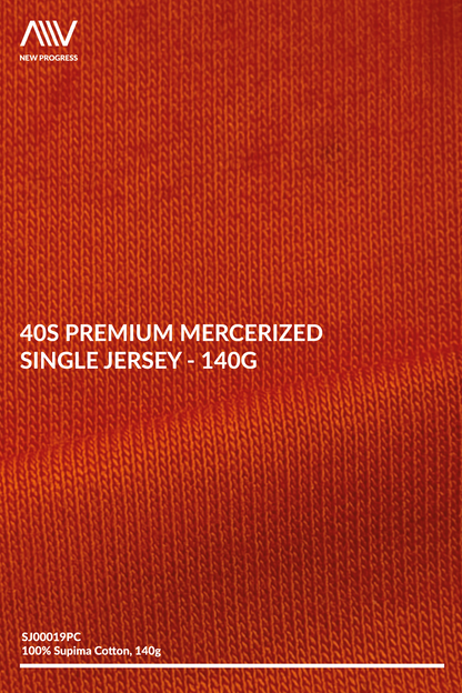 SJ00019PC - 40s Premium Mercerized Single Jersey - 140G