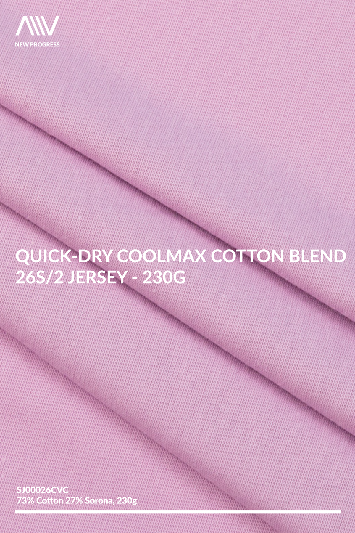 SJ00026CVC - Quick-Dry Coolmax Cotton Blend 26s/2 Jersey - 230G