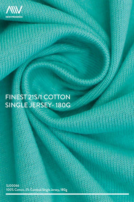 SJ00066 - FINEST 21S/1 COTTON SINGLE JERSEY- 180G
