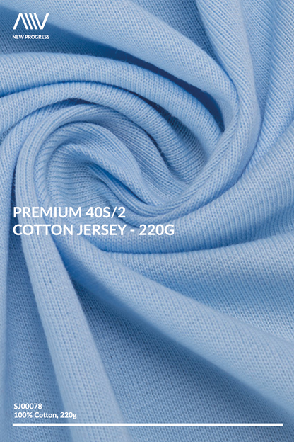 SPJ0333B - Essential Crew Neck Embossed Logo Premium Cotton Tee