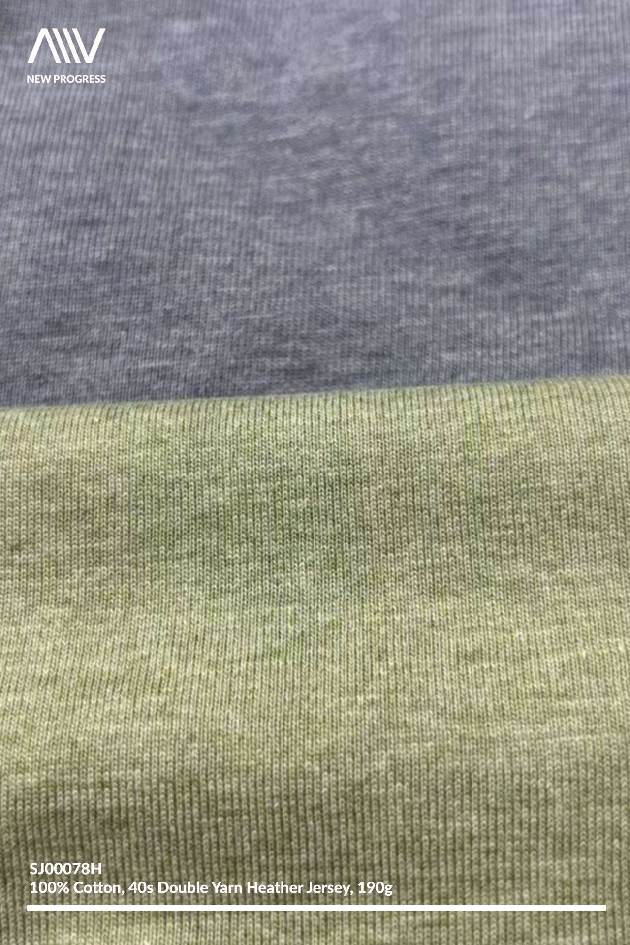 SJ00078H - QUICK-DRY COTTON 40S/2 DOUBLE YARN HEATHER JERSEY - 190G