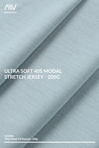 SJS0001 - Ultra Soft 40s Modal Stretch jersey - 200G
