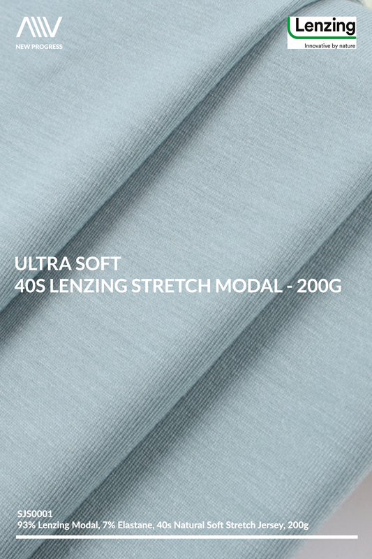 SJS0001 - ULTRA SOFT 40S LENZING STRETCH MODAL - 200G