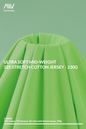 SJS0002 - ULTRA SOFT MID-WEIGHT 32S STRETCH COTTON JERSEY - 230G