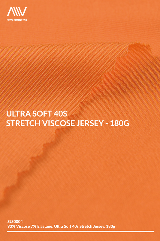 SJS0004 - NATURAL ULTRA SOFT STRETCH VISCOSE JERSEY - 180G