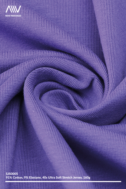 SJS0005 - ULTRA SOFT LIGHT-WEIGHT 40S STRETCH COTTON JERSEY - 160G
