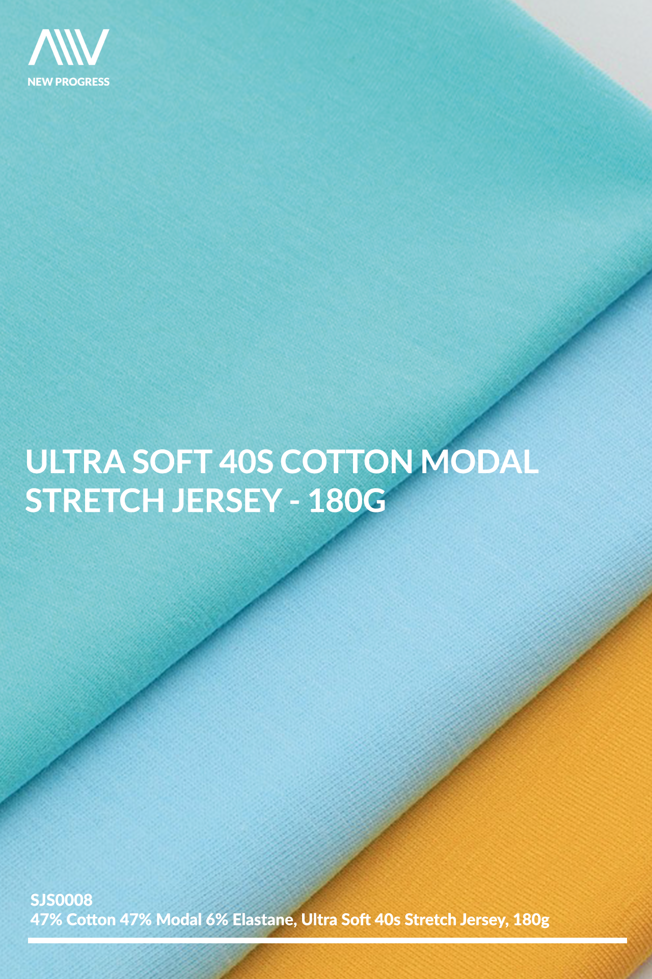 SJS0008 - ULTRA SOFT 40S COTTON MODAL STRETCH JERSEY - 180G