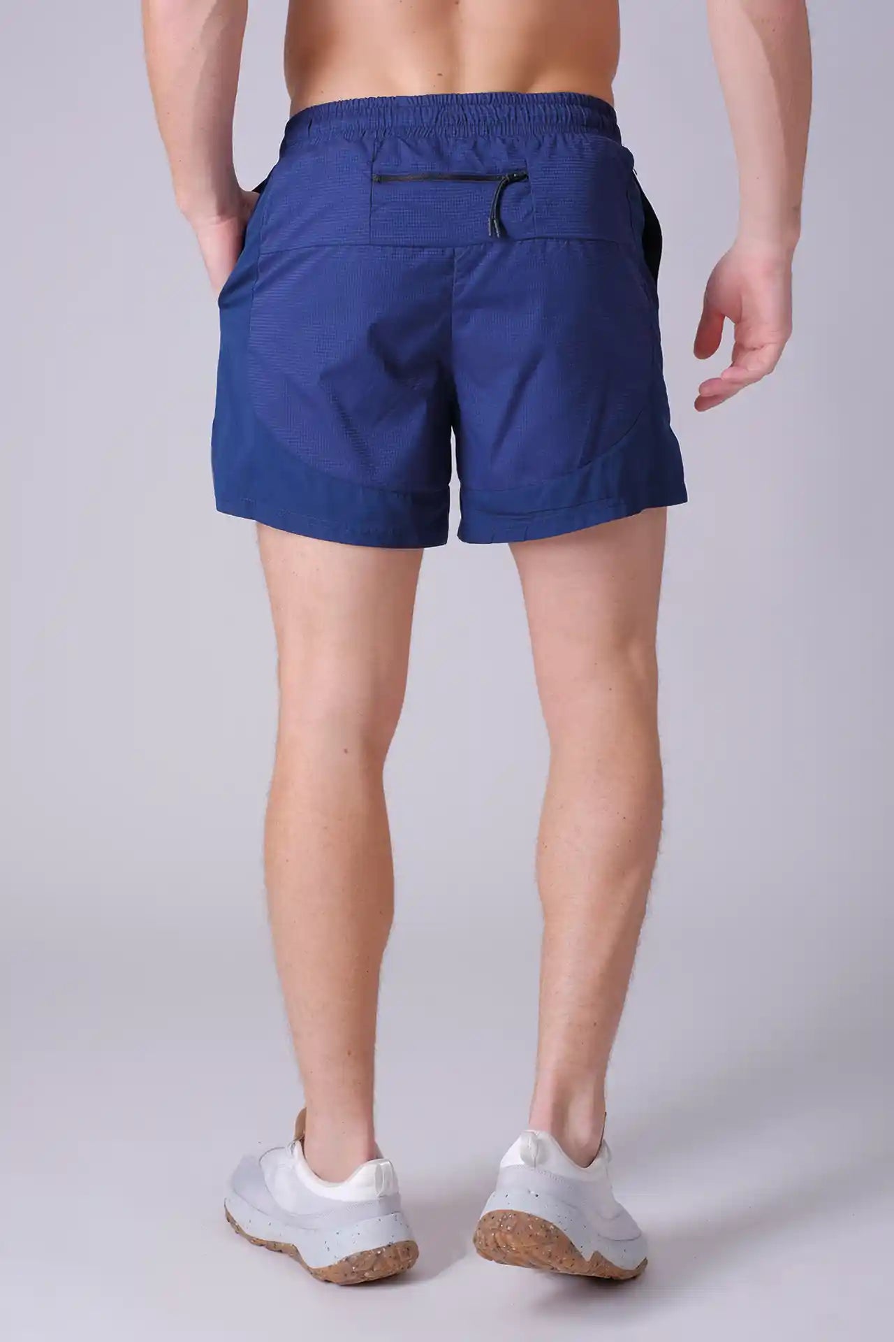 SPE0136 - Lightweight Stretch Ripstop Running Shorts 4.5" - Navy