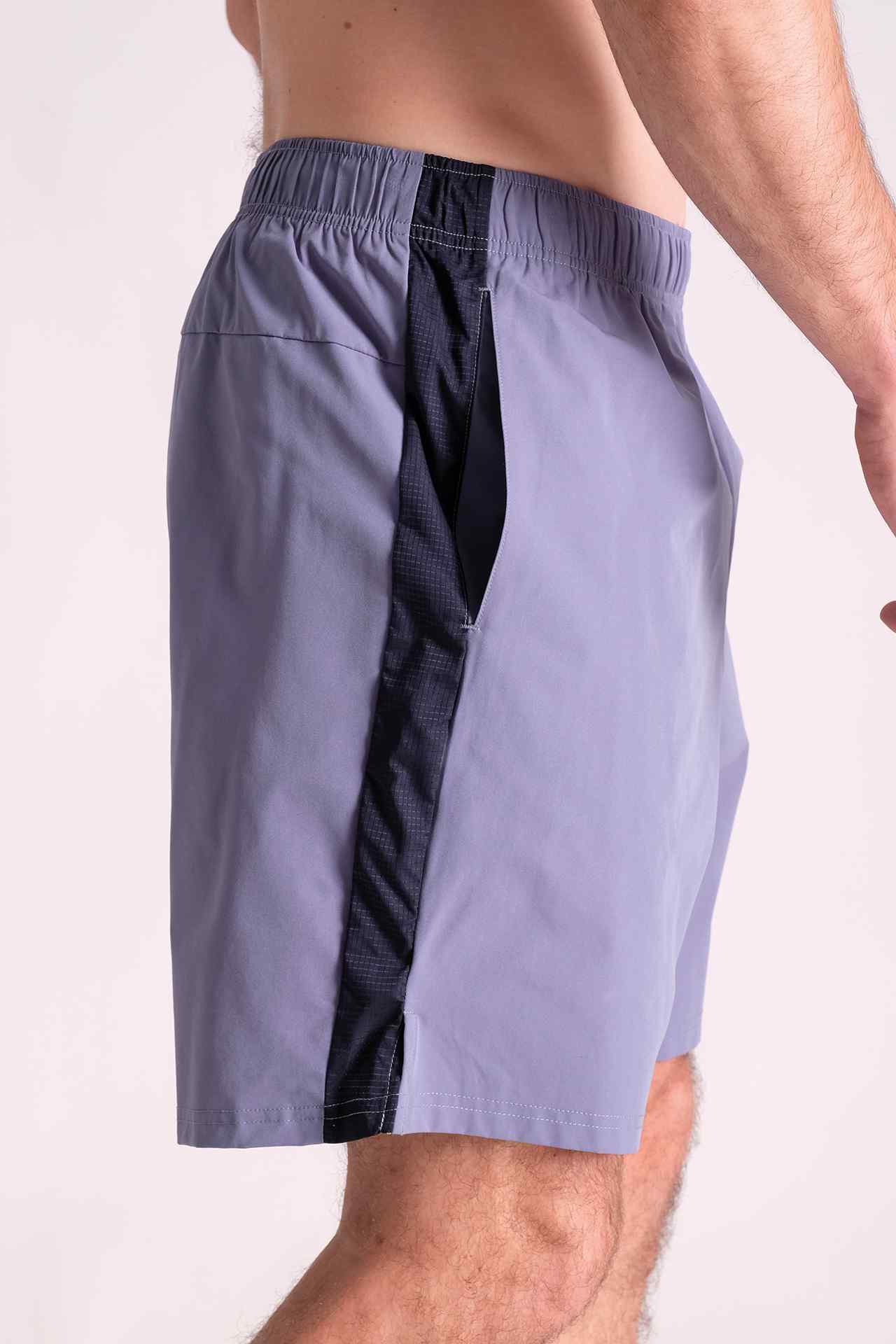 SPE0144 - Lightweight Water Resistant Side Mesh Performance Short 7.0" - Slate
