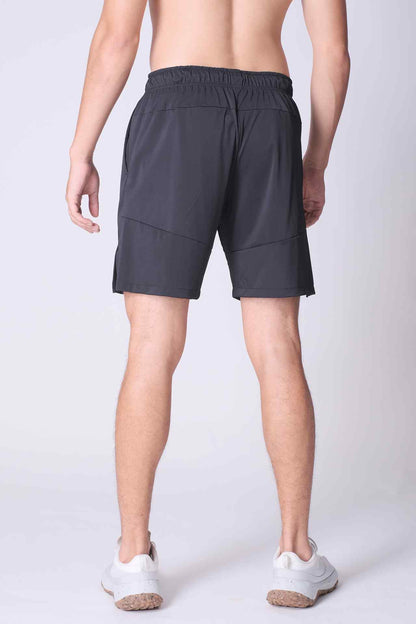 SPE0146 - Cool Touch Wrap Stretch Workout Short 7" - Black
