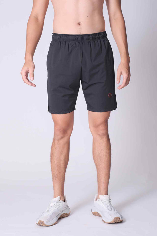 SPE0146 - Cool Touch Wrap Stretch Workout Short 7" - Black