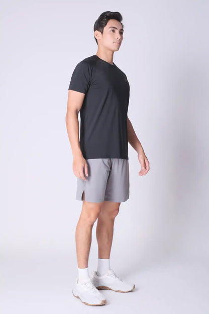 SPE0146 - Stretch Jacquard Knitting Workout Short 7.0" - Grey