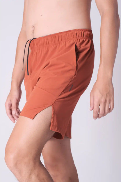 SPE0146 - Water Resistance Lightweight Ripstop Training Short 7" - Orange
