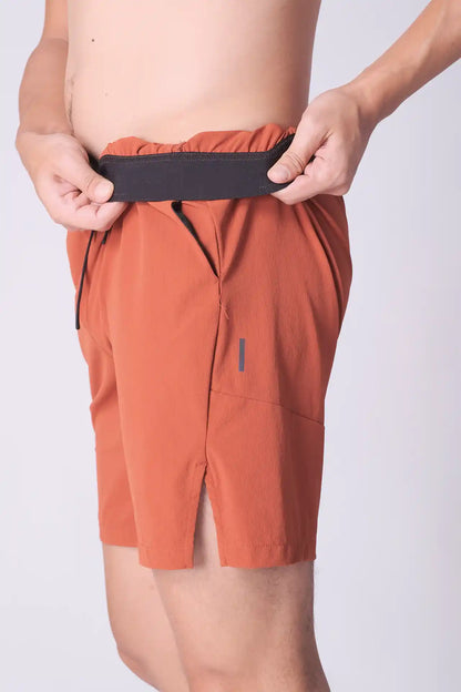 SPE0146 - Water Resistance Lightweight Ripstop Training Short 7" - Orange