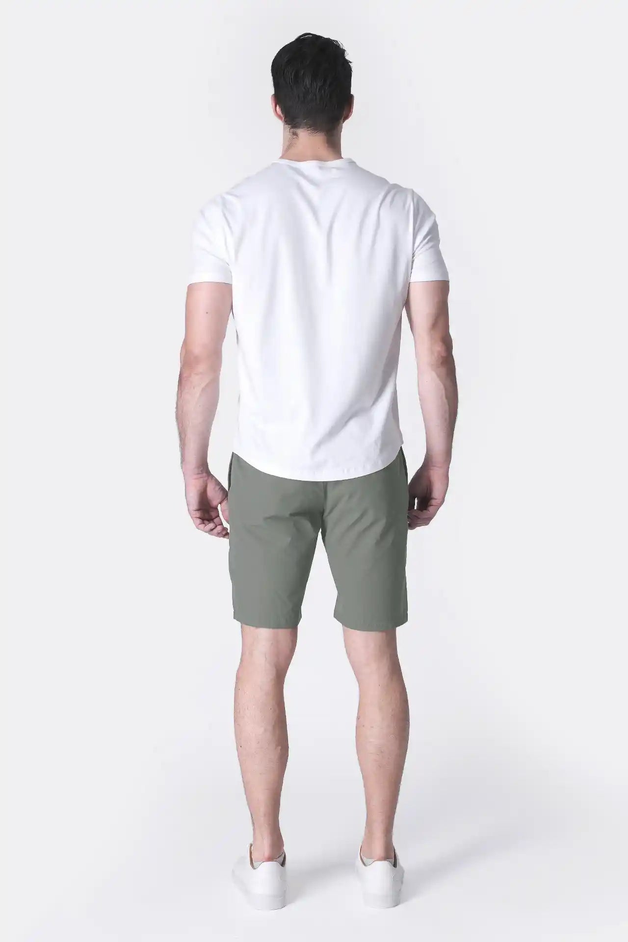 SPE0153 - Water Resistant Stretch Woven Classic Fit Essentials Short 9" - Agave