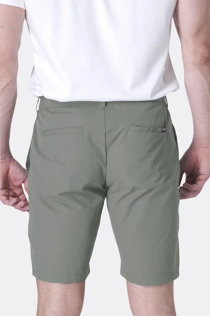 SPE0153 - Water Resistant Stretch Woven Classic Fit Essentials Short 9" - Agave