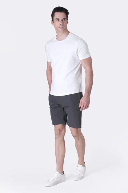 SPE0153 - Water Resistant Stretch Woven Classic Fit Essentials Short 9" - Graphite
