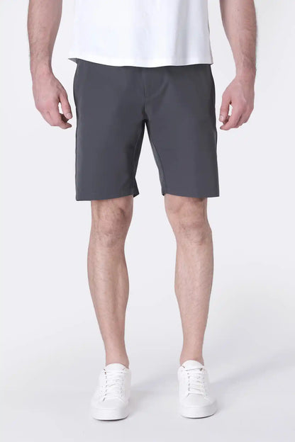 SPE0153 - Water Resistant Stretch Woven Classic Fit Essentials Short 9" - Graphite
