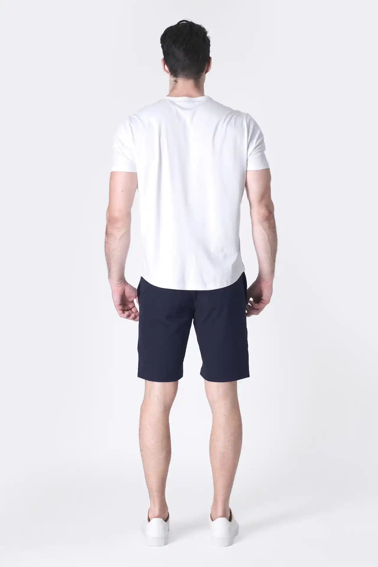 SPE0153 - Water Resistant Stretch Woven Classic Fit Essentials Short 9" - Navy