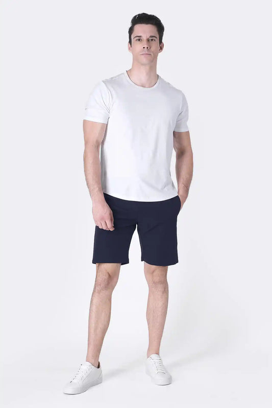 SPE0153 - Water Resistant Stretch Woven Classic Fit Essentials Short 9" - Navy