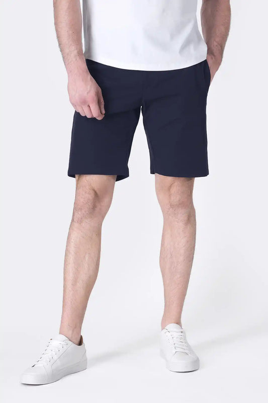 SPE0153 - Water Resistant Stretch Woven Classic Fit Essentials Short 9" - Navy