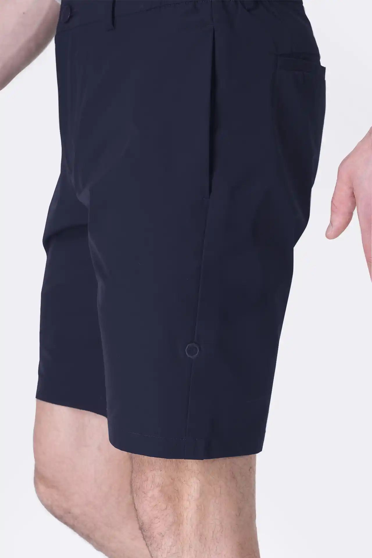 SPE0153 - Water Resistant Stretch Woven Classic Fit Essentials Short 9" - Navy