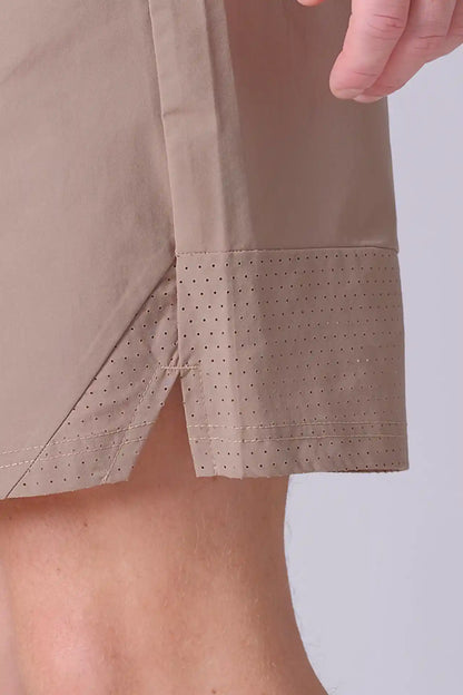 SPE0154 - Breathable Water Resistant Workout Shorts 7" - Khaki