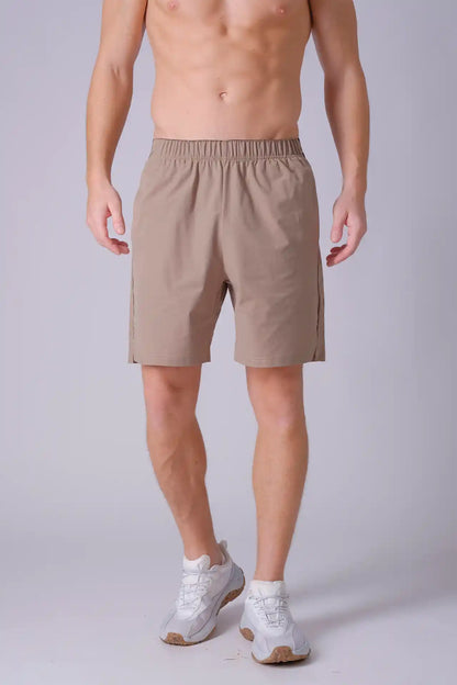 SPE0154 - Breathable Water Resistant Workout Shorts 7" - Khaki