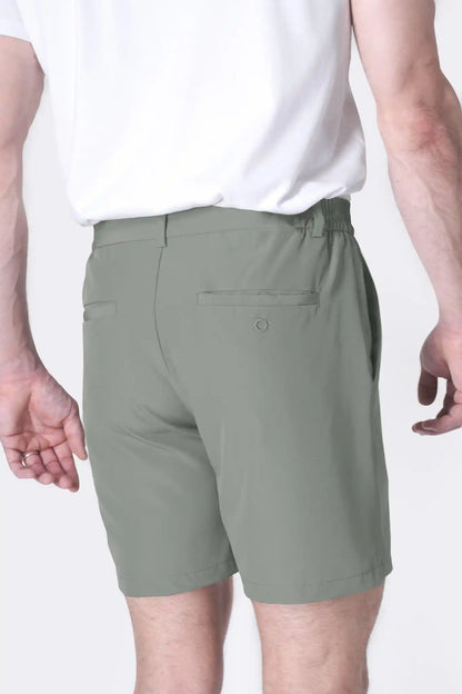 SPE0155 - Ultra Lightweight Stretch Woven Shorts 7" - Agave