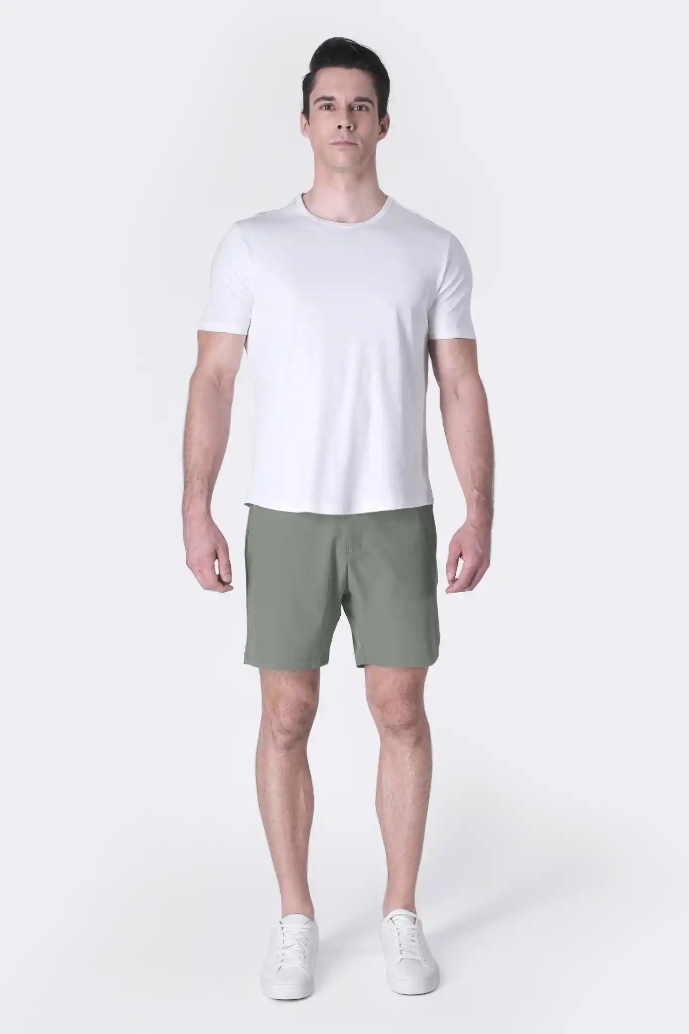 SPE0155 - Ultra Lightweight Stretch Woven Shorts 7" - Agave