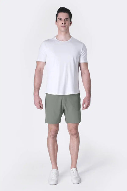 SPE0155 - Ultra Lightweight Stretch Woven Shorts 7" - Agave
