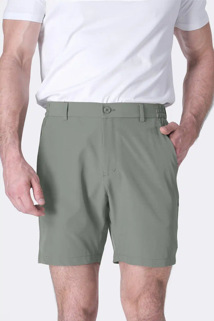 SPE0155 - Ultra Lightweight Stretch Woven Shorts 7" - Agave