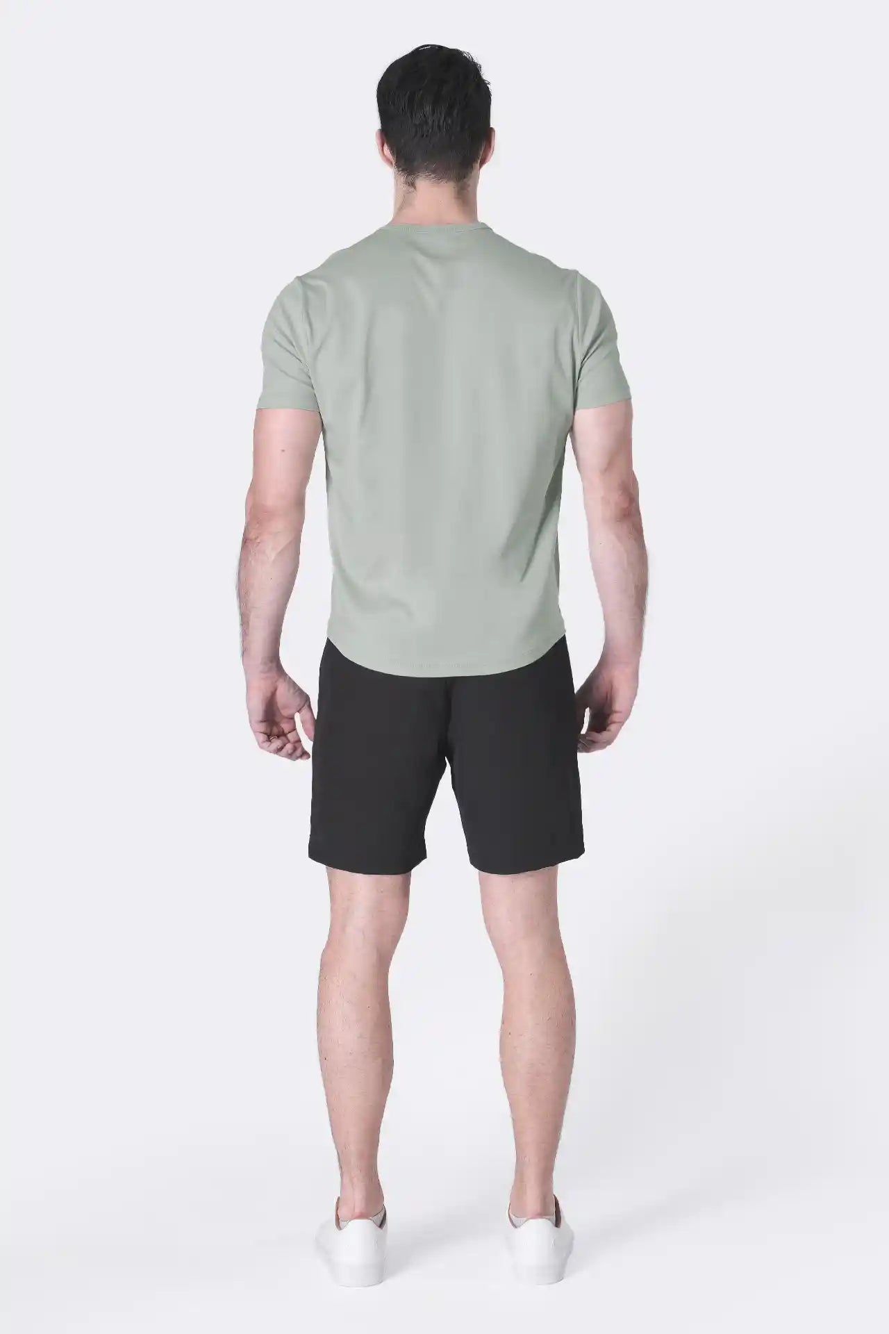 SPE0155 - Ultra Lightweight Stretch Woven Shorts 7" - Black