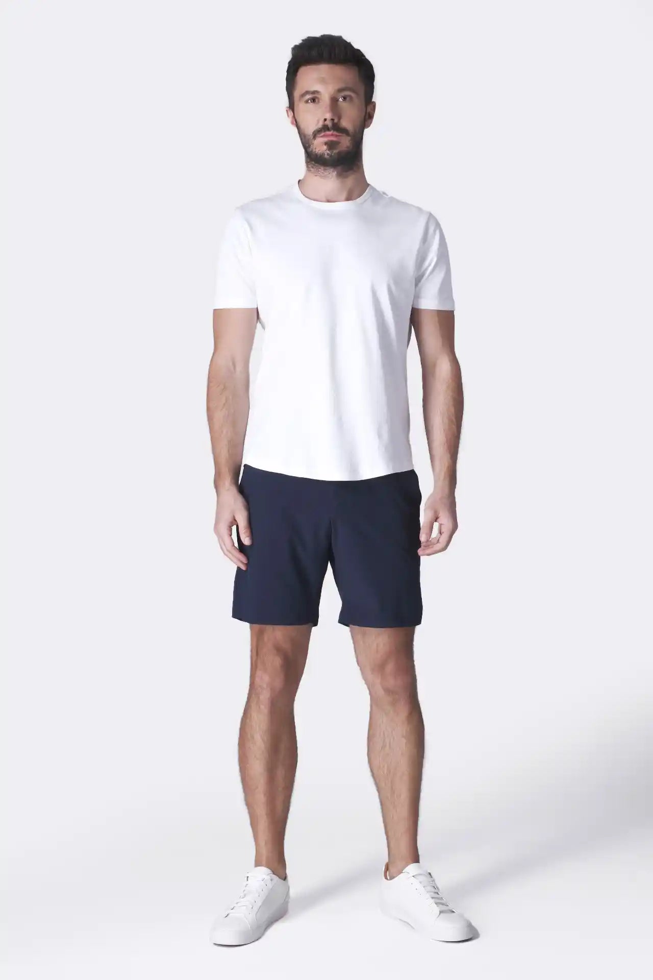 SPE0155 - Ultra Lightweight Stretch Woven Shorts 7" - Navy