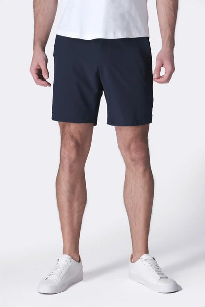 SPE0155 - Ultra Lightweight Stretch Woven Shorts 7" - Navy