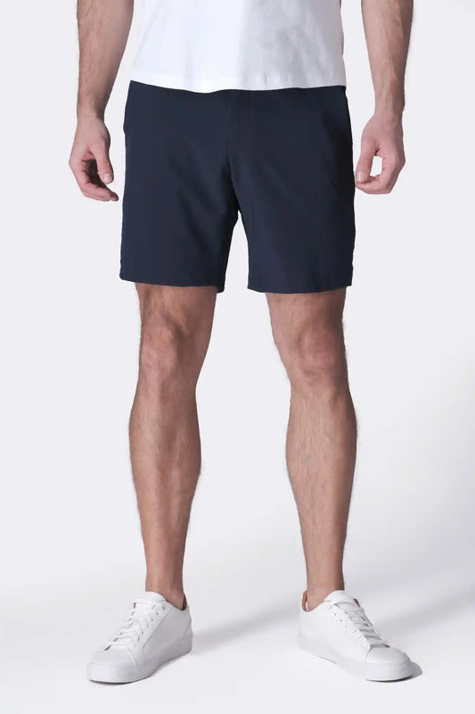 SPE0155 - Ultra Lightweight Stretch Woven Shorts 7" - Navy
