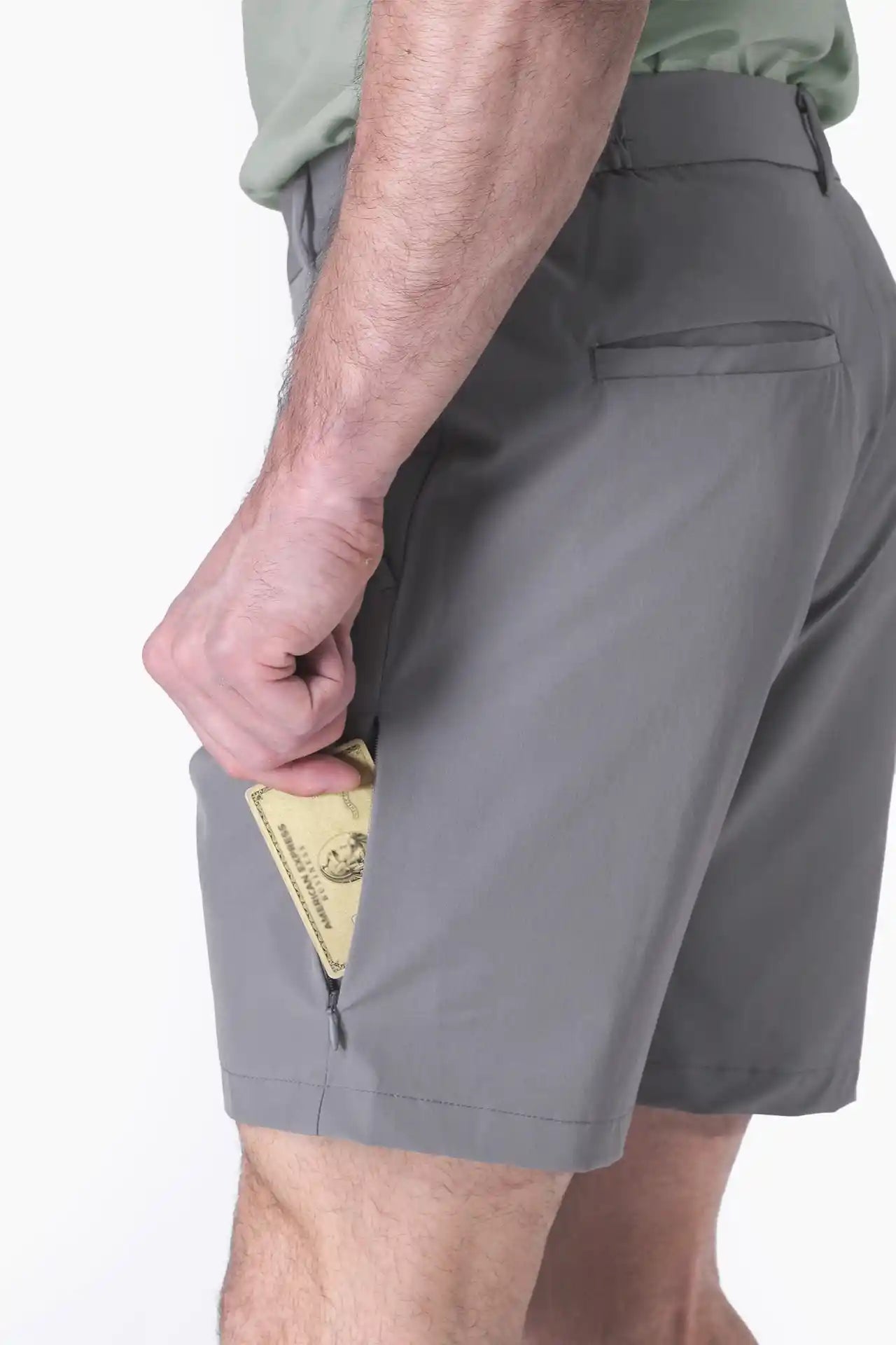 SPE0155 - Ultra Lightweight Stretch Woven Shorts 7" - Stone