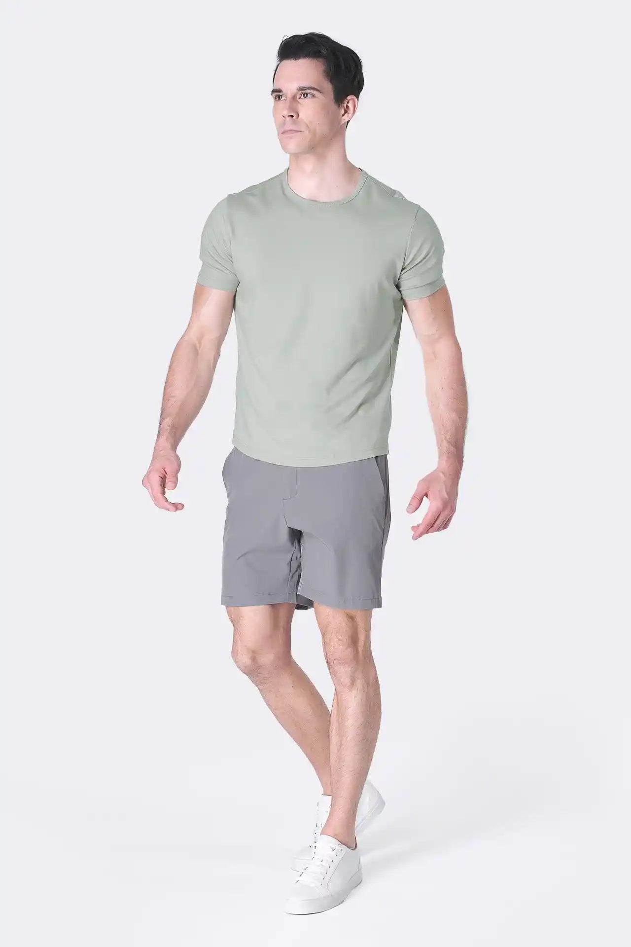 SPE0155 - Ultra Lightweight Stretch Woven Shorts 7" - Stone