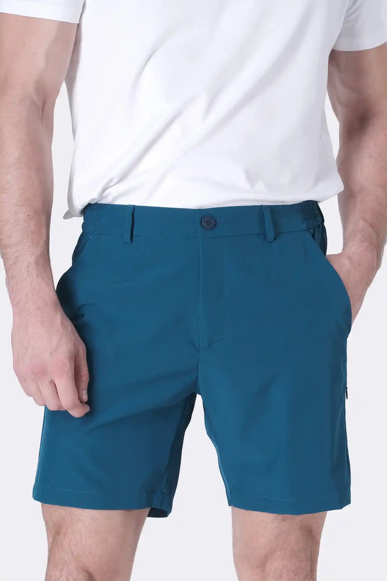 SPE0155 - Ultra Lightweight Stretch Woven Shorts 7" - Teal