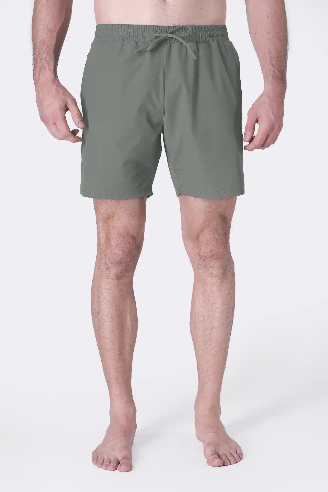 SPE0156 - Water Resistant RipStop Swim Shorts 6" - Agave