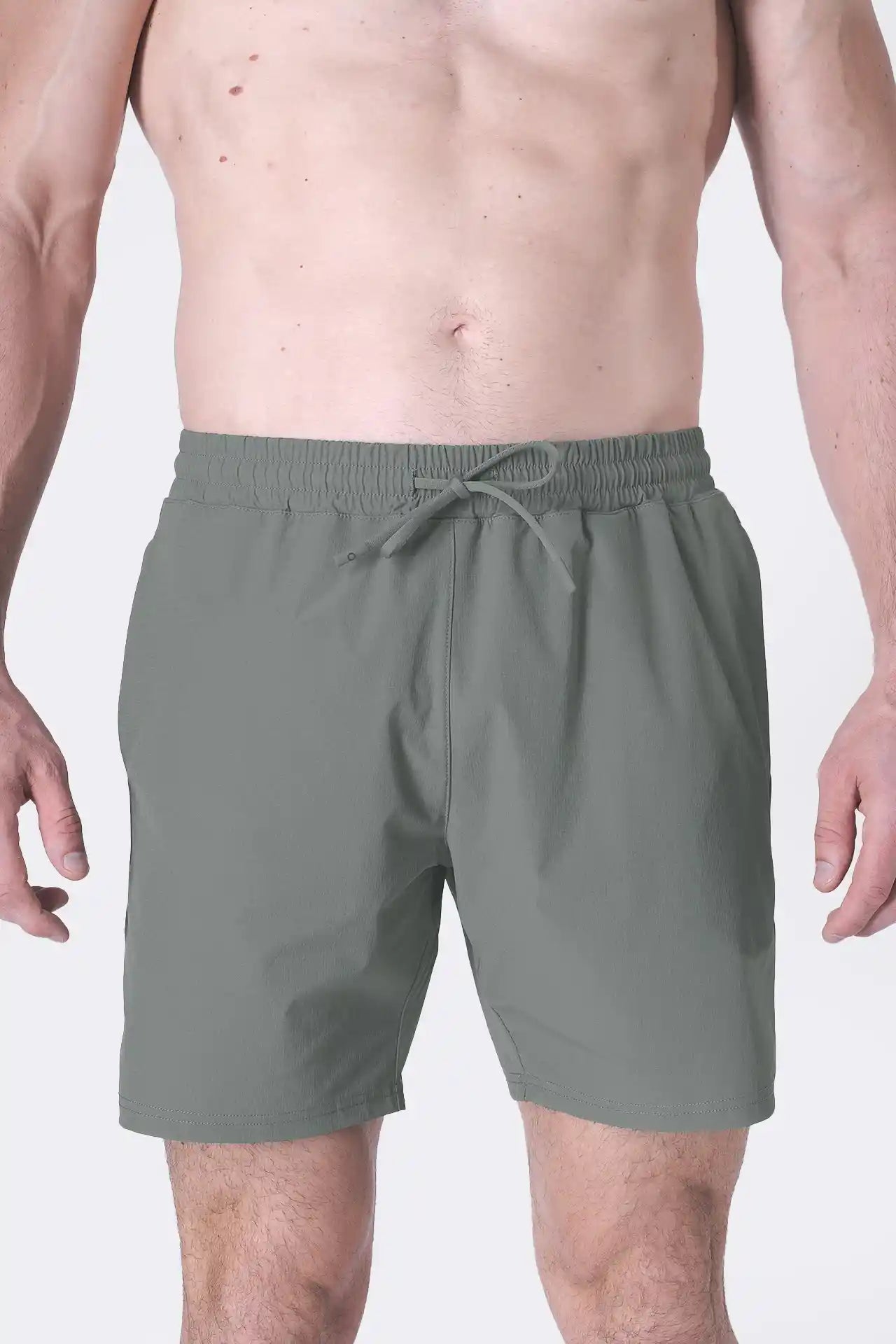 SPE0156 - Water Resistant RipStop Swim Shorts 6" - Agave