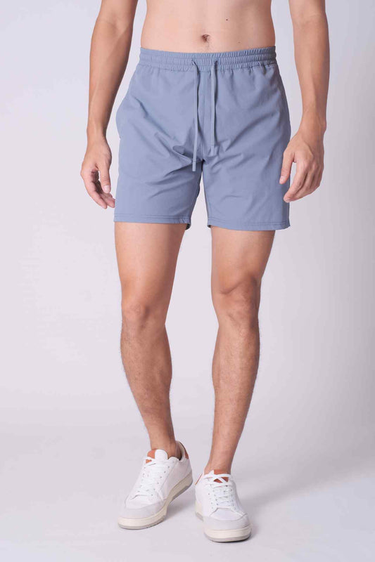 SPE0156 - Water Resistant RipStop Water Shorts 6" - Ash Blue