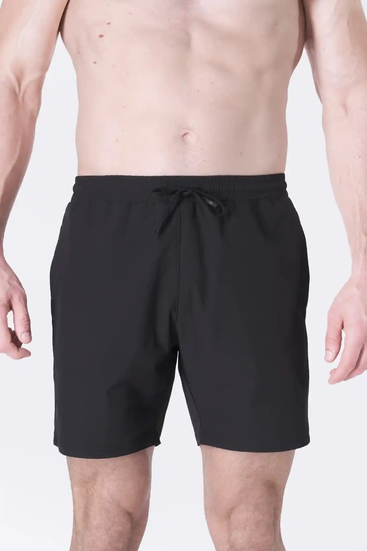 SPE0156 - Water Resistant RipStop Swim Shorts 6" - Black