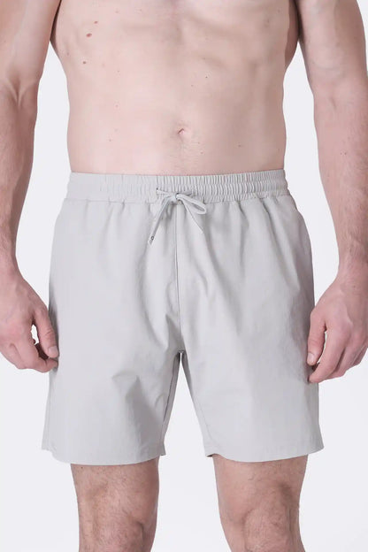 SPE0156 - Water Resistant RipStop Swim Shorts 6" - Sliver