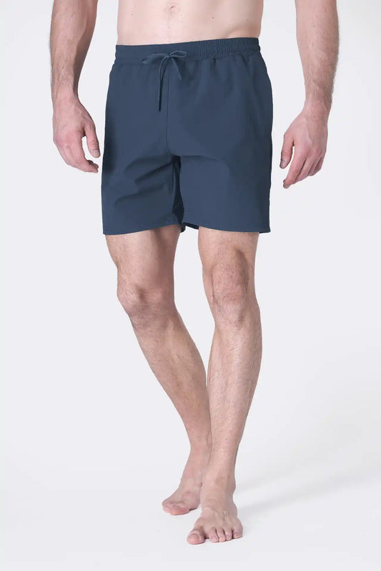 SPE0156 - Water Resistant RipStop Swim Shorts 6" - Teal