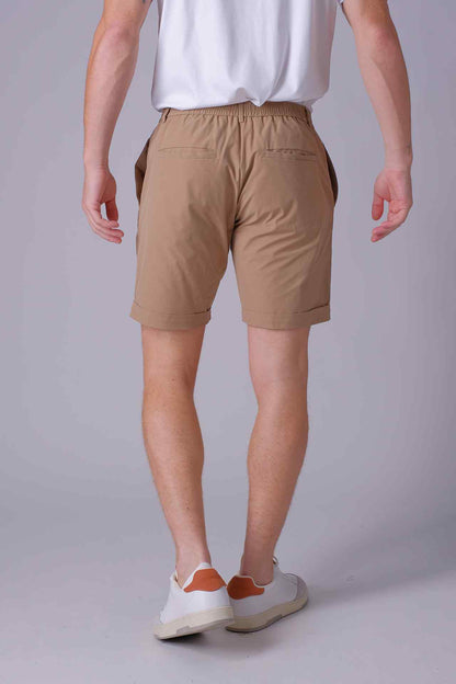SPE0191 - Essential Water Resistant Rolled Hem Short 8" - Khaki